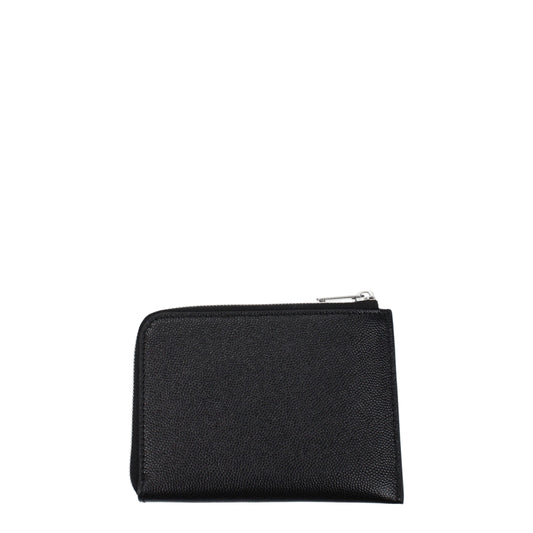 Palm Angels - Black Leather Cardholders