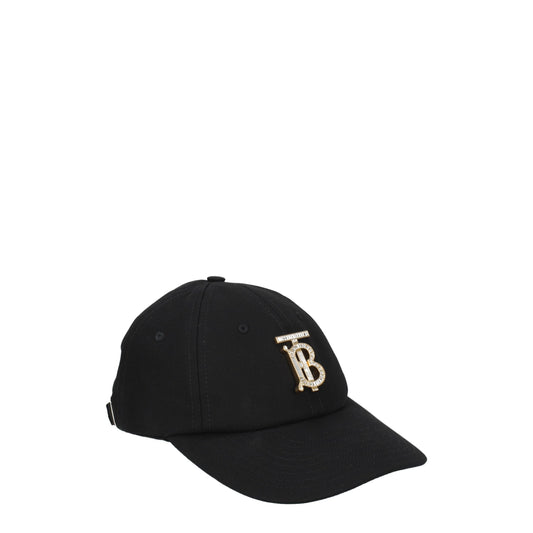 Burberry - Black Cotton Caps (Baseball Hat)