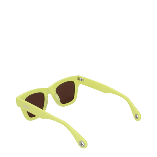 Jacquemus – Yellow Acetate Aviator Sunglasses