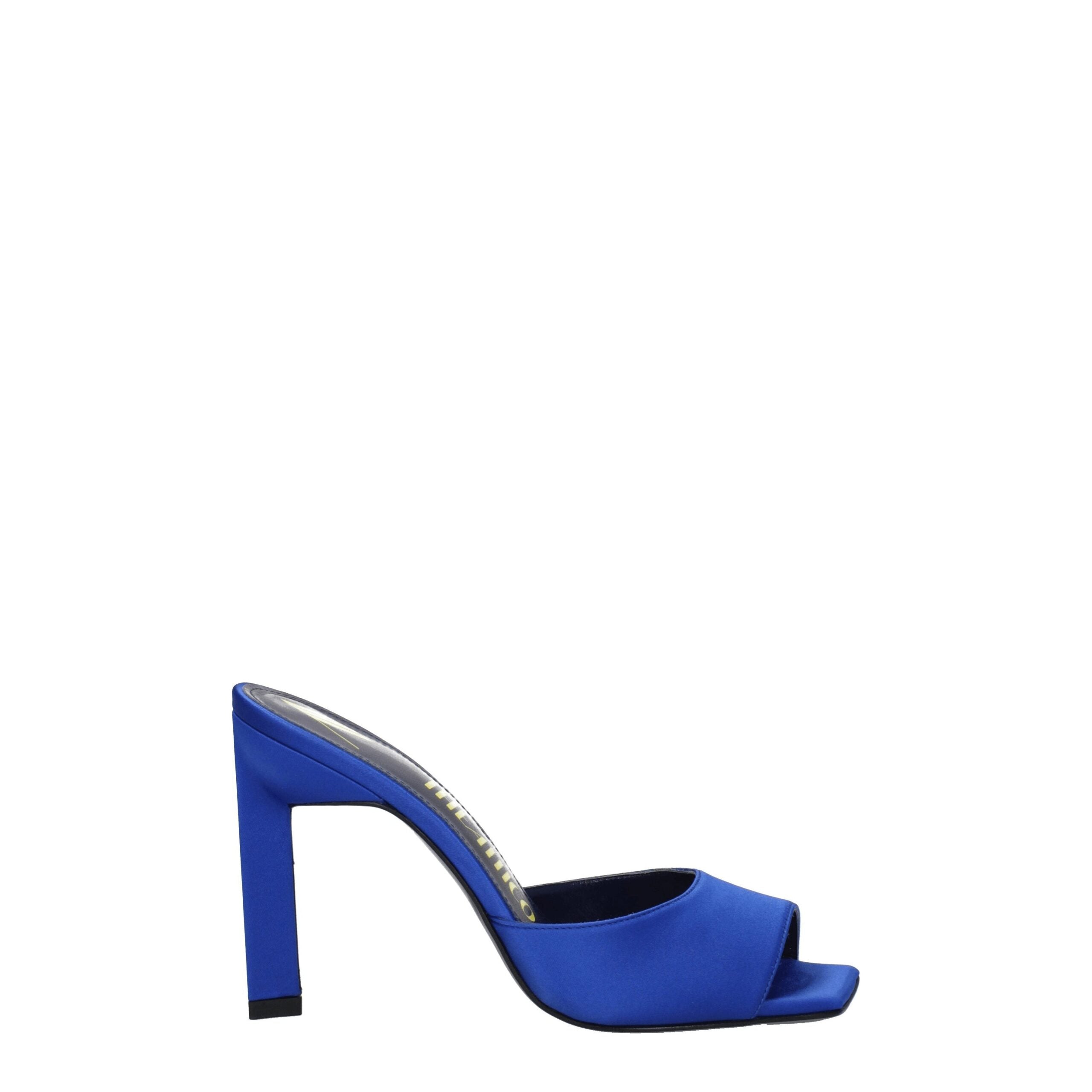The Attico – Blue Satin Stiletto Sandals