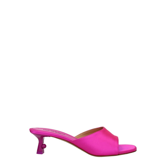 Off-White – Pink Satin Stiletto Sandals