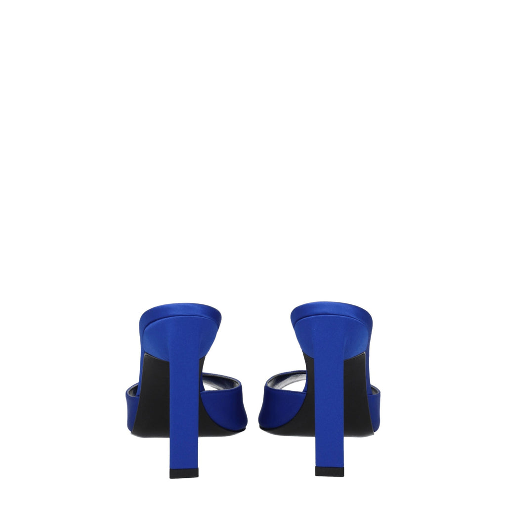 The Attico – Blue Satin Stiletto Sandals