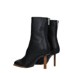 Jacquemus – Black Leather Ankle Boots
