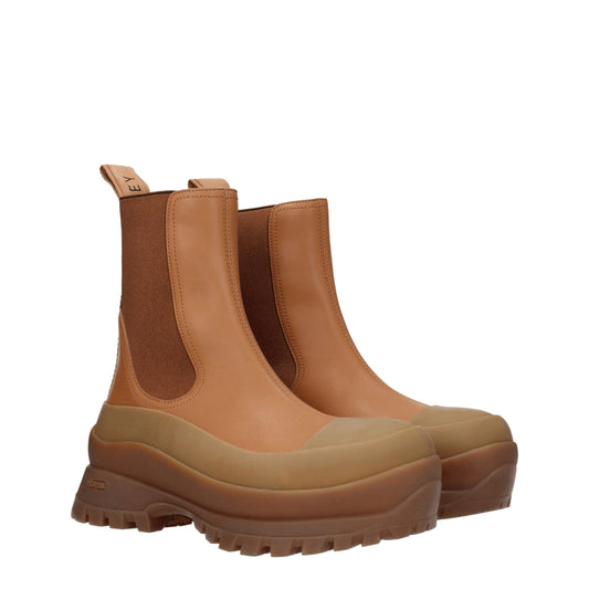 Stella McCartney – Brown Eco Leather Ankle Boots