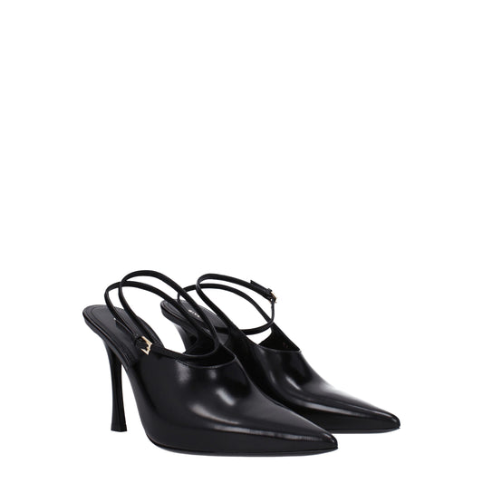 Givenchy – Black Leather High Heel Pumps