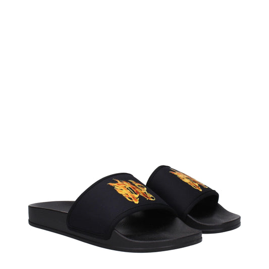 Palm Angels – Black Fabric Slippers