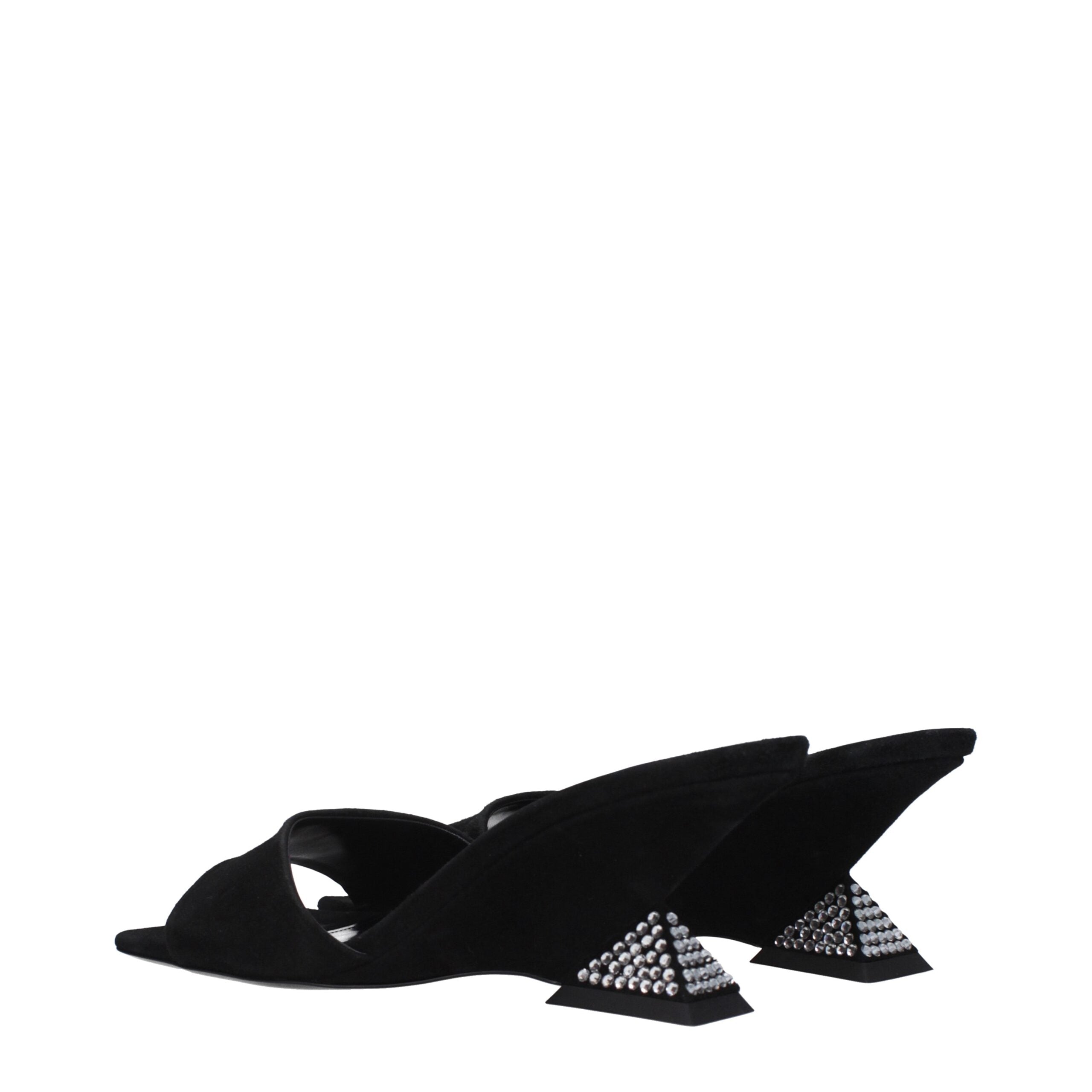 The Attico - Black Leather Platforms