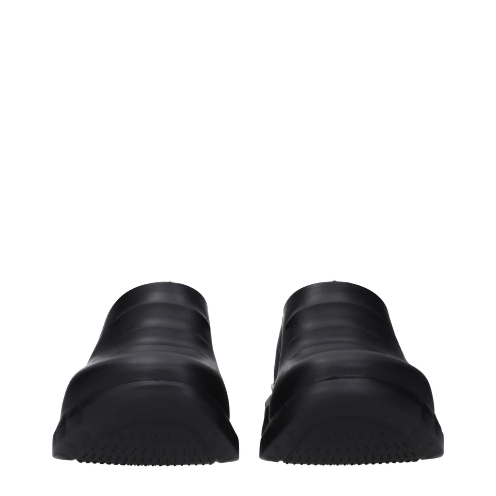 Givenchy – Black Rubber Slippers Sandals