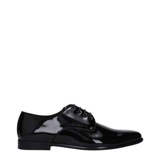 Dolce & Gabbana – Black Patent Leather Oxford Shoes