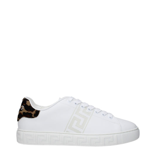 Versace – White Leather Low Tops