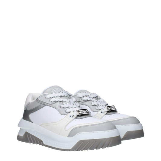 Versace - White Leather Chunky Sneakers