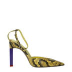 The Attico - Yellow Leather High Heel Pumps