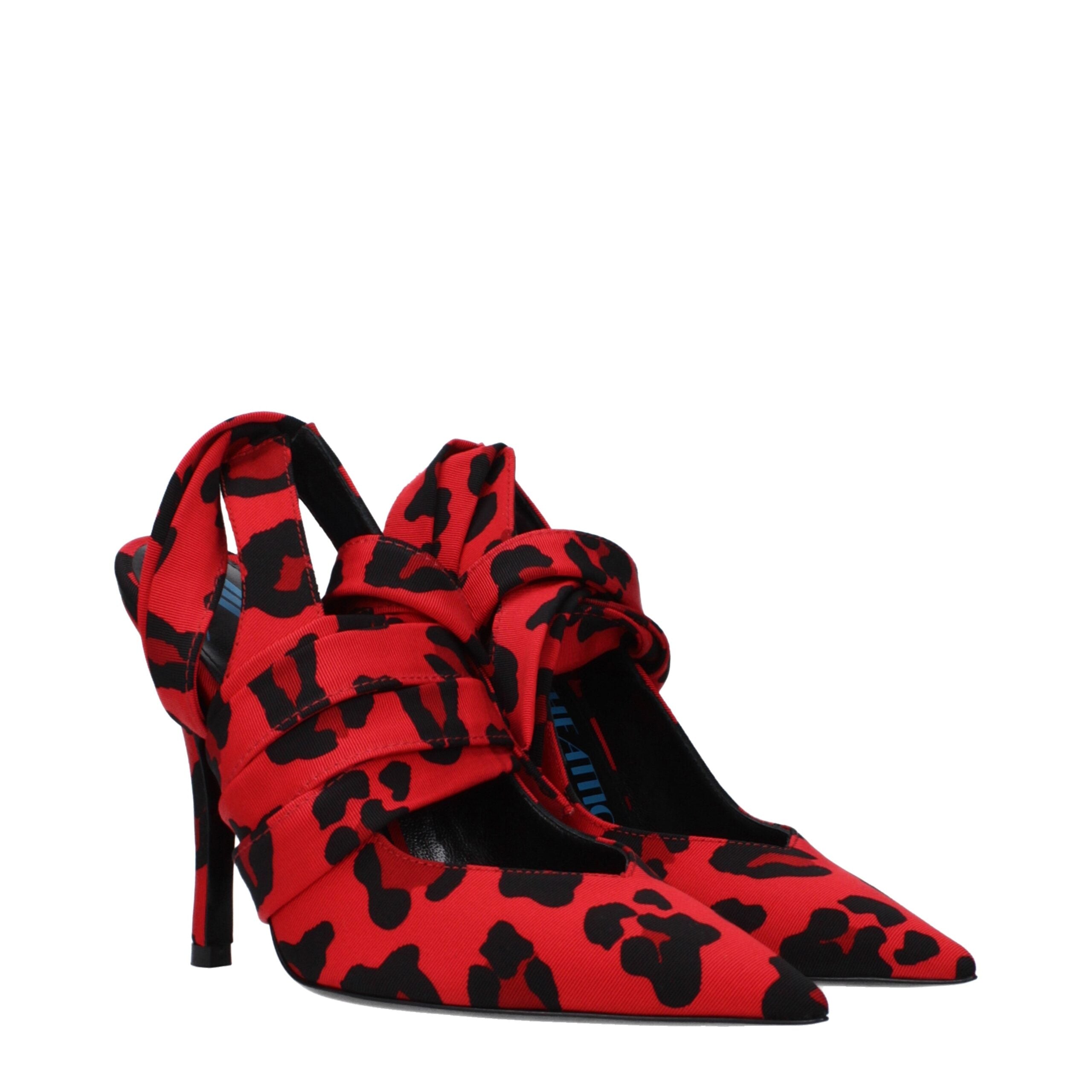 The Attico - Red Fabric High Heel Pumps
