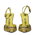 The Attico - Yellow Leather High Heel Pumps