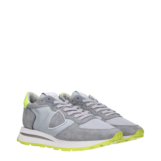 Philippe Model – Gray Fabric Sneakers