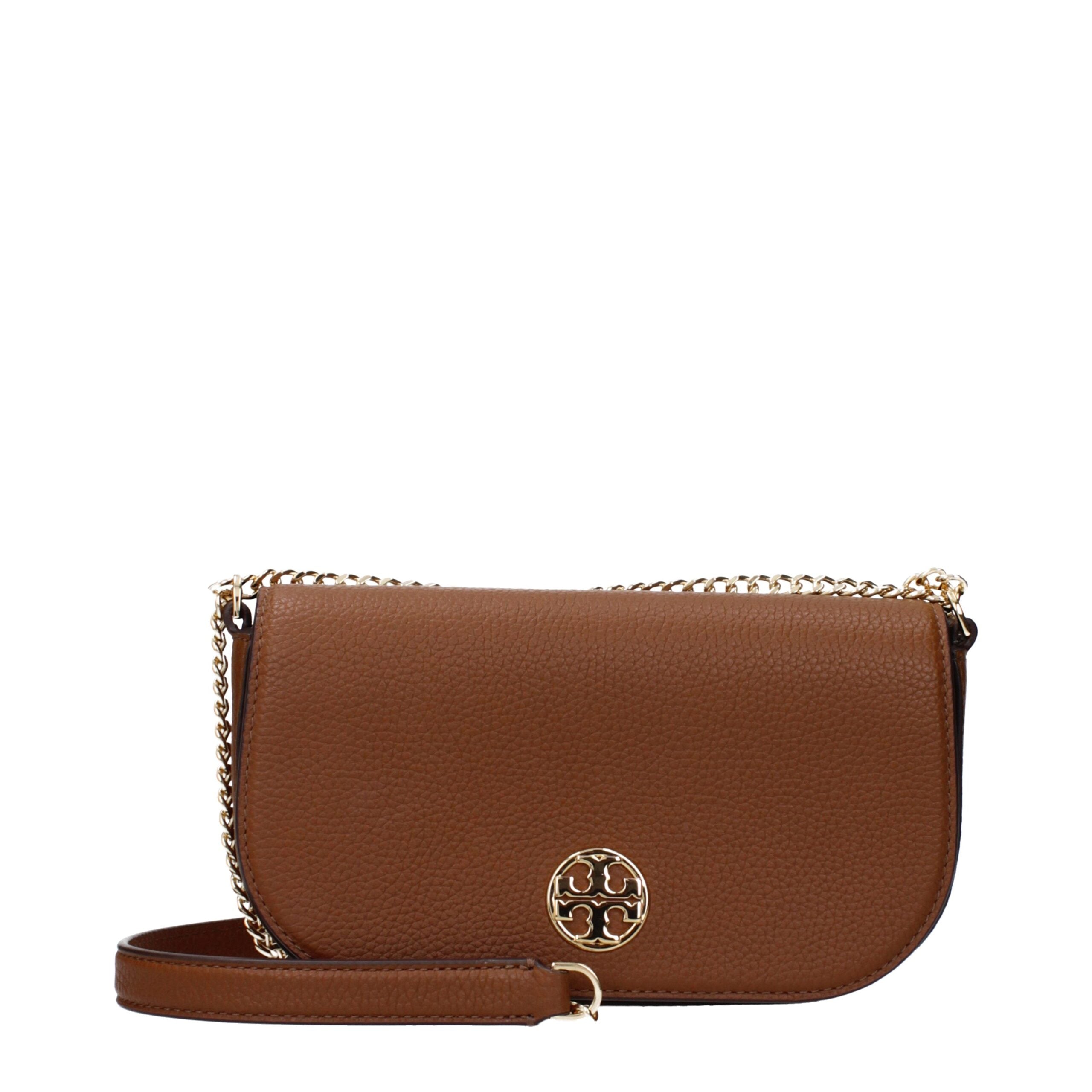 Tory Burch – Brown Leather Crossbody Bag with Card Slots