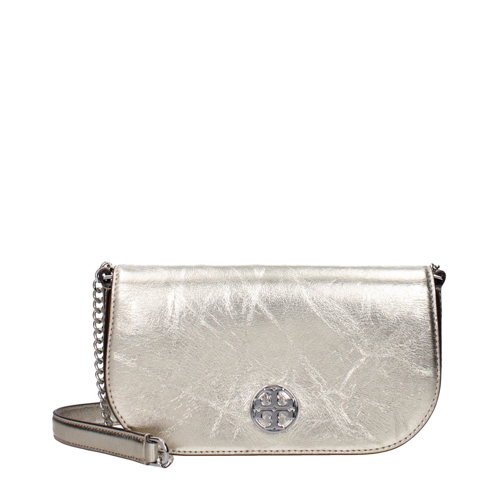 Tory Burch –  Small Gold Leather Crossbody Bag