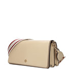 Tory Burch – Medium Patent Leather Crossbody Bag in Beige