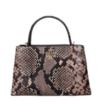 Tory Burch – Pink Snake-Print Shoulder Bag