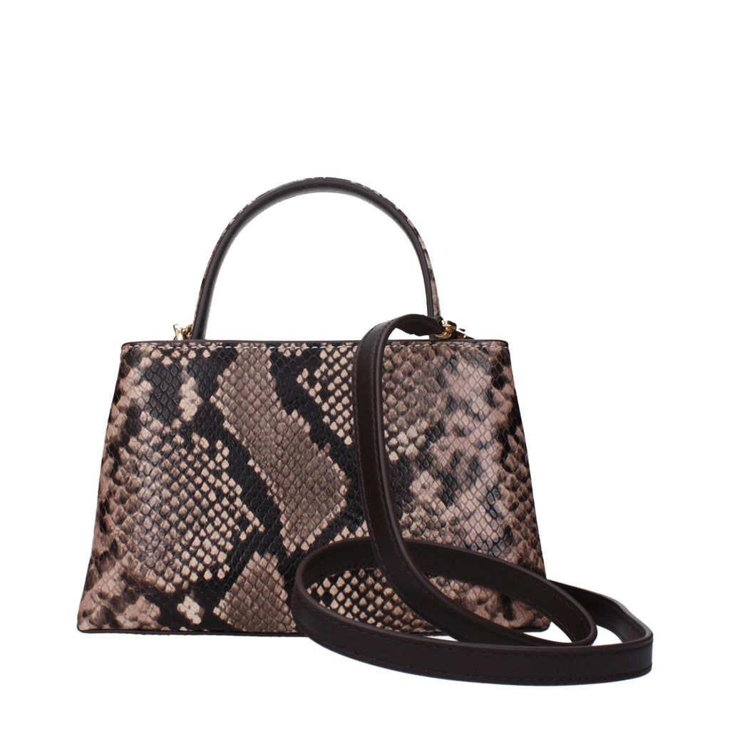 Tory Burch – Pink Snake-Print Shoulder Bag