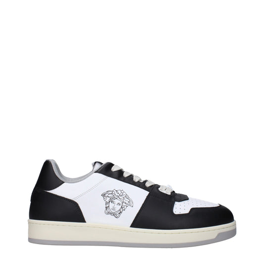 Versace – White Leather Low Top Sneakers