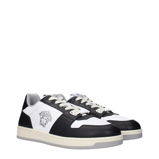 Versace – White Leather Low Top Sneakers