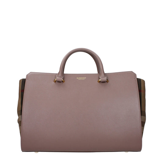 Burberry – Medium Check Leather Shoulder Bag in Grey