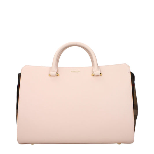 Burberry – Medium Check Leather Shoulder Bag in Pink