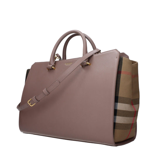 Burberry – Medium Check Leather Shoulder Bag in Grey