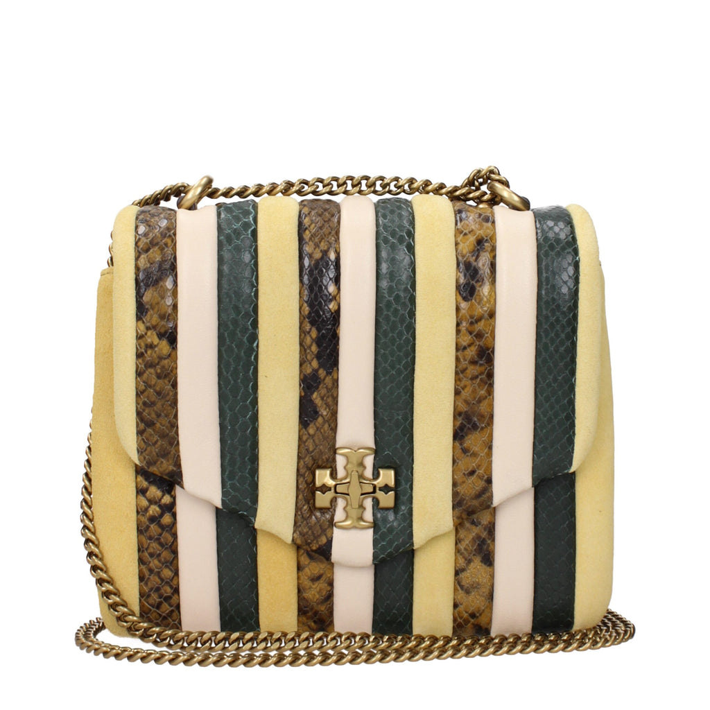 Tory Burch – Small Yellow Snake-Print Shoulder Bag