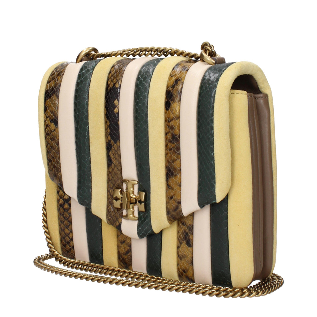 Tory Burch – Small Yellow Snake-Print Shoulder Bag