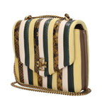 Tory Burch – Small Yellow Snake-Print Shoulder Bag