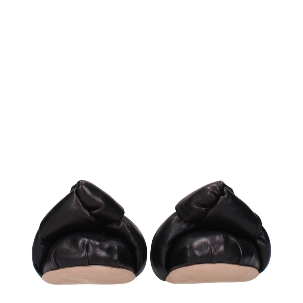 Miu Miu - Black Leather Ballet Flats