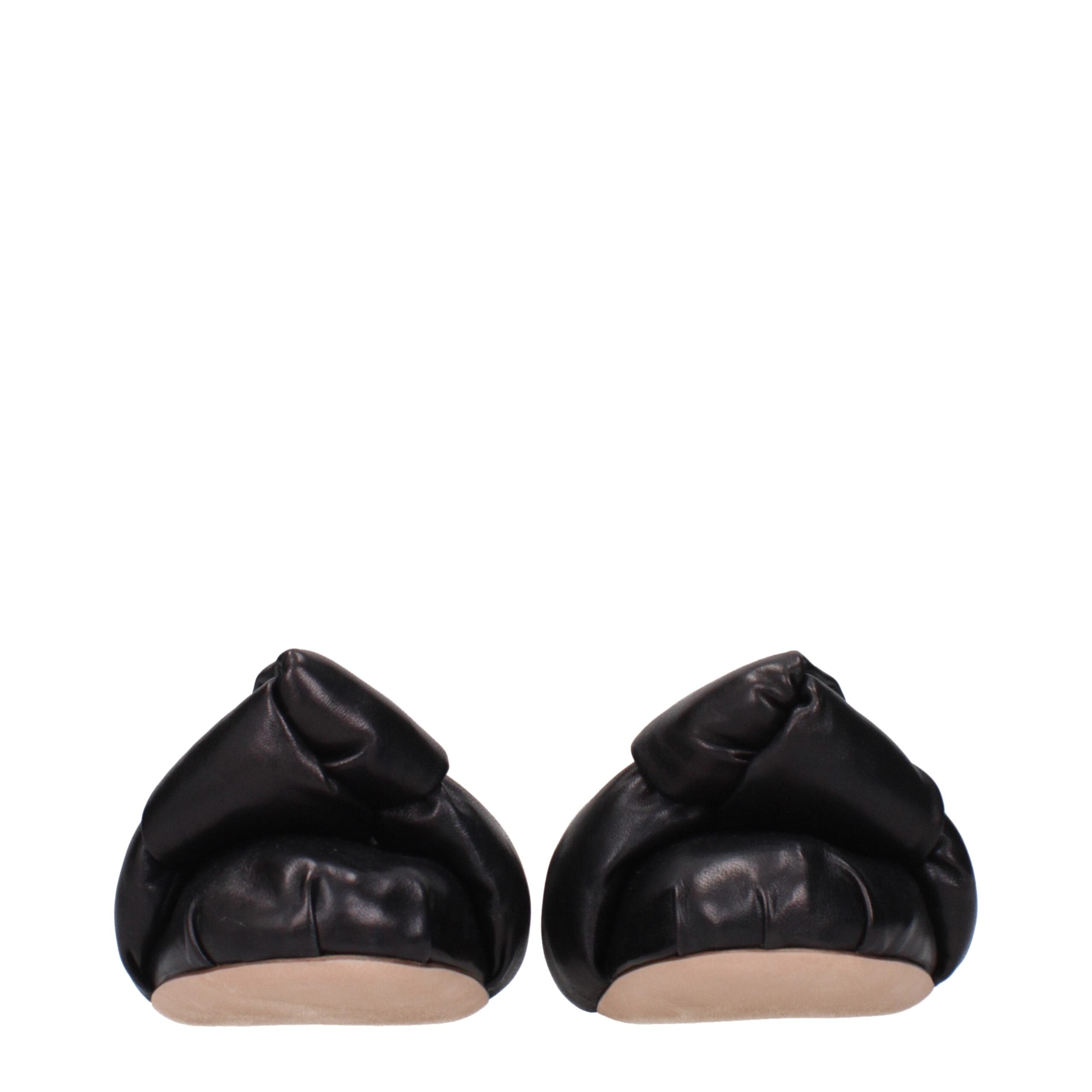 Miu Miu - Black Leather Ballet Flats