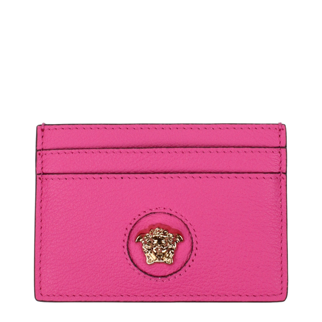 Versace – Leather Cardholder Fuchsia
