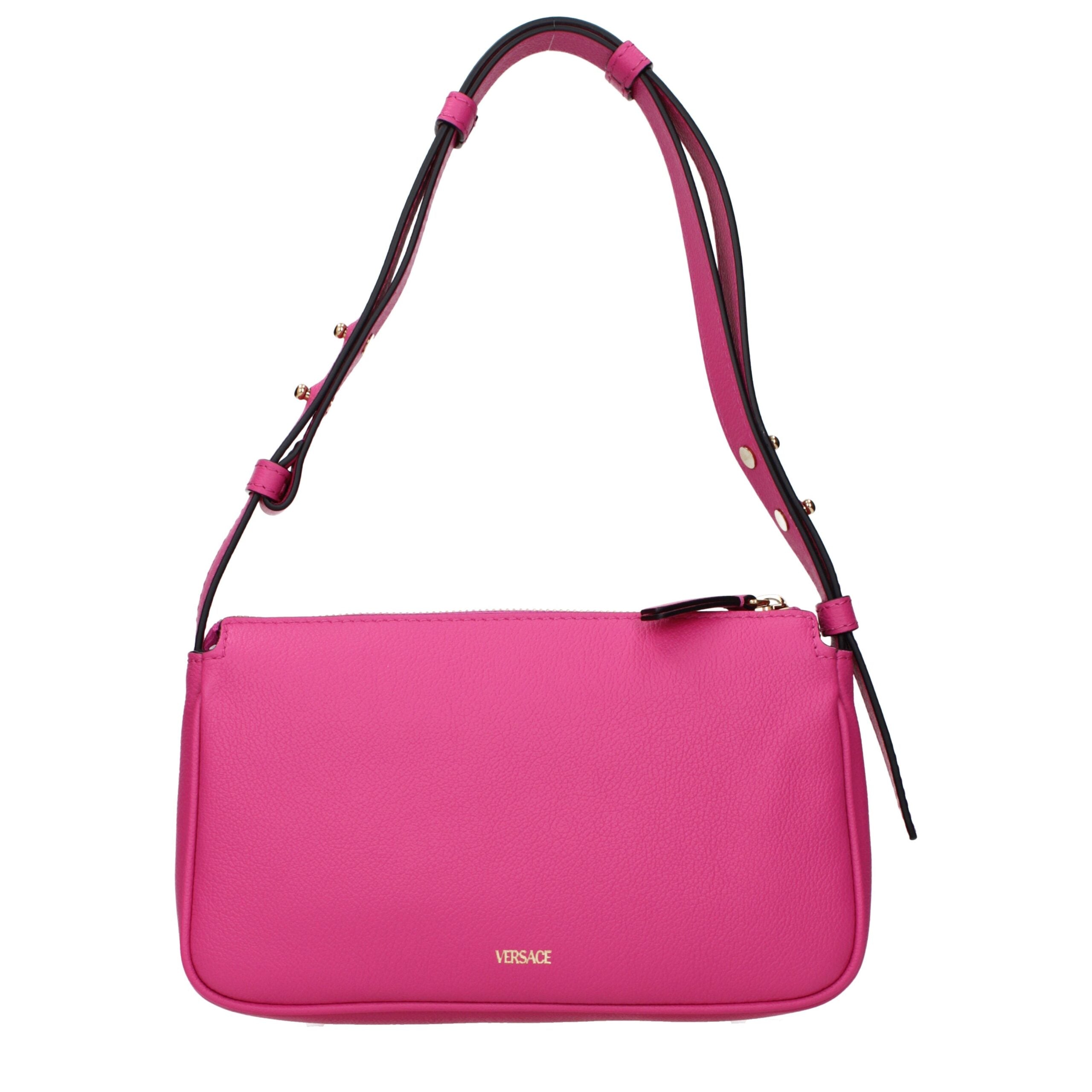 Versace – Pink Leather Shoulder Bag