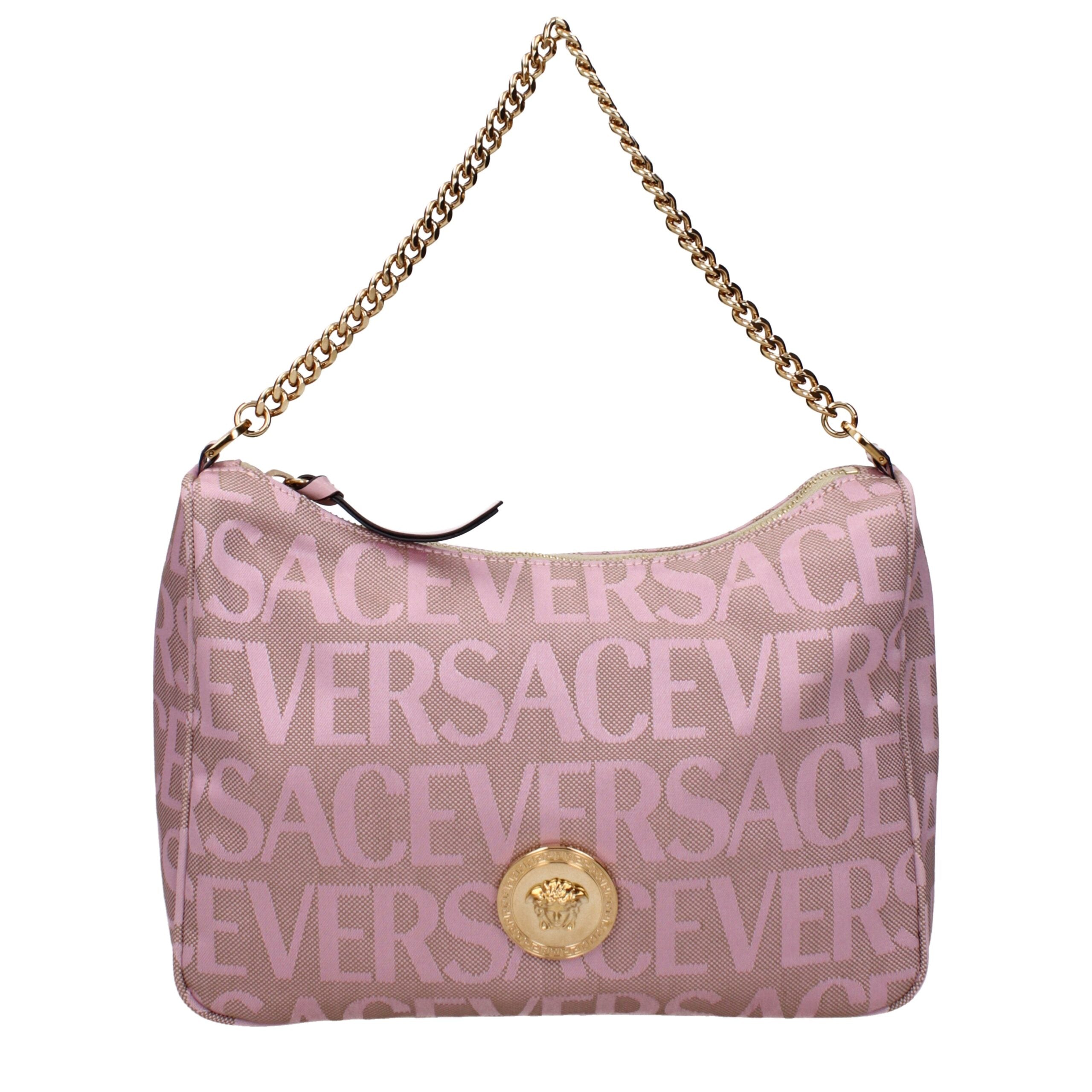Versace – Medium Fabric Handbag in Pink