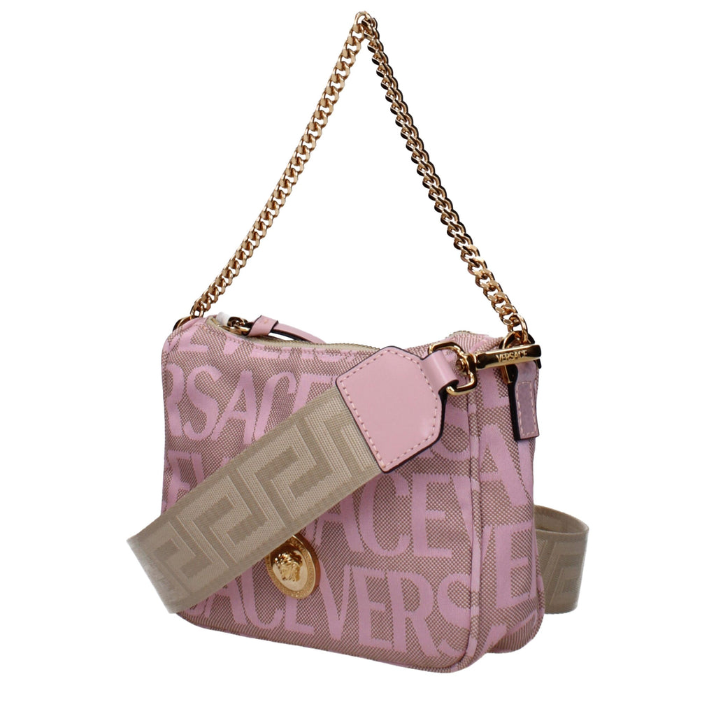 Versace – Small Fabric Handbag in Pink