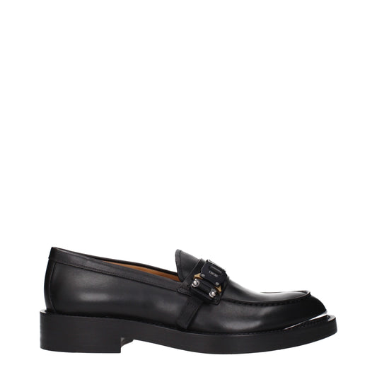 Christian Dior – Black Leather Slip-On Loafers