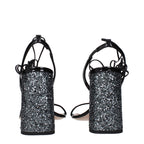 Miu Miu – Black Patent Leather Platform Sandals