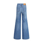 Chloé - Blue Cotton Flared Jeans