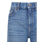 Chloé - Blue Cotton Flared Jeans