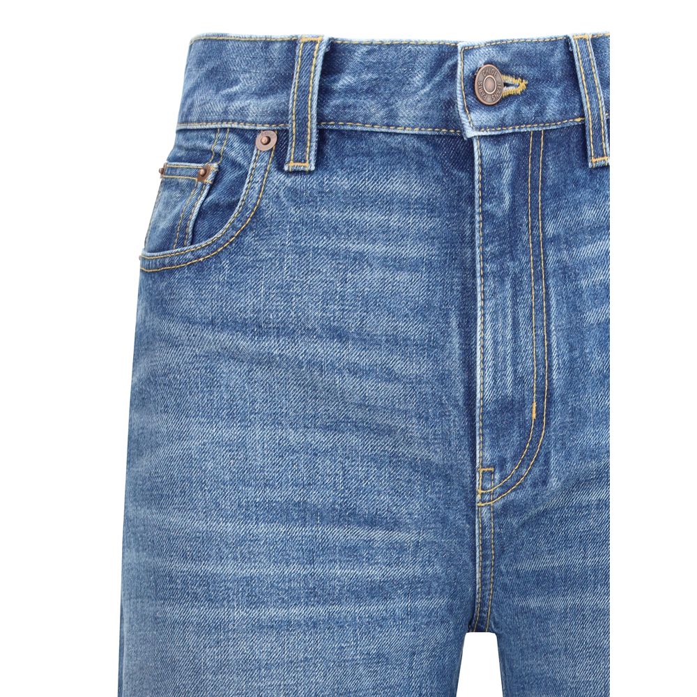 Chloé - Blue Cotton Flared Jeans