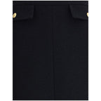 Chloé - Black Wool Midi Skirt