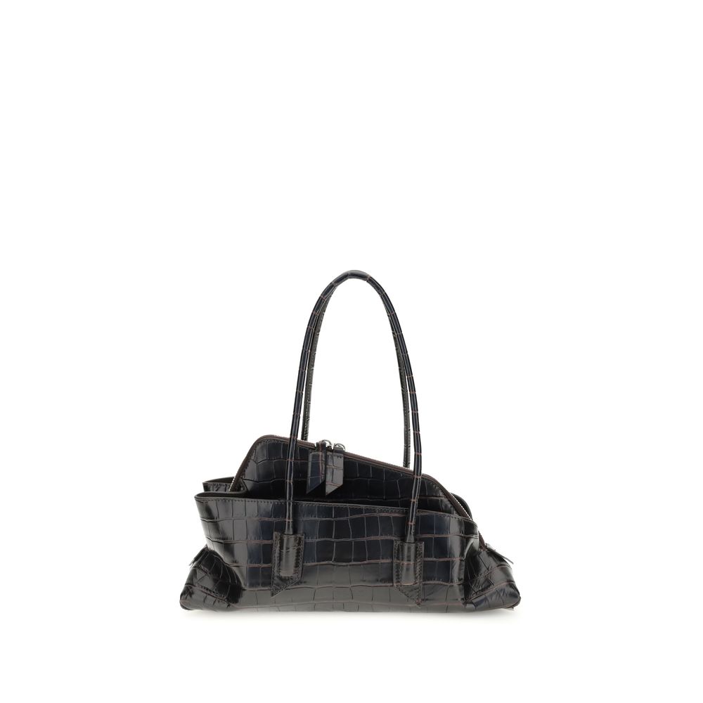 The Attico – Small La Passeggiata Croc-Print Shoulder Bag