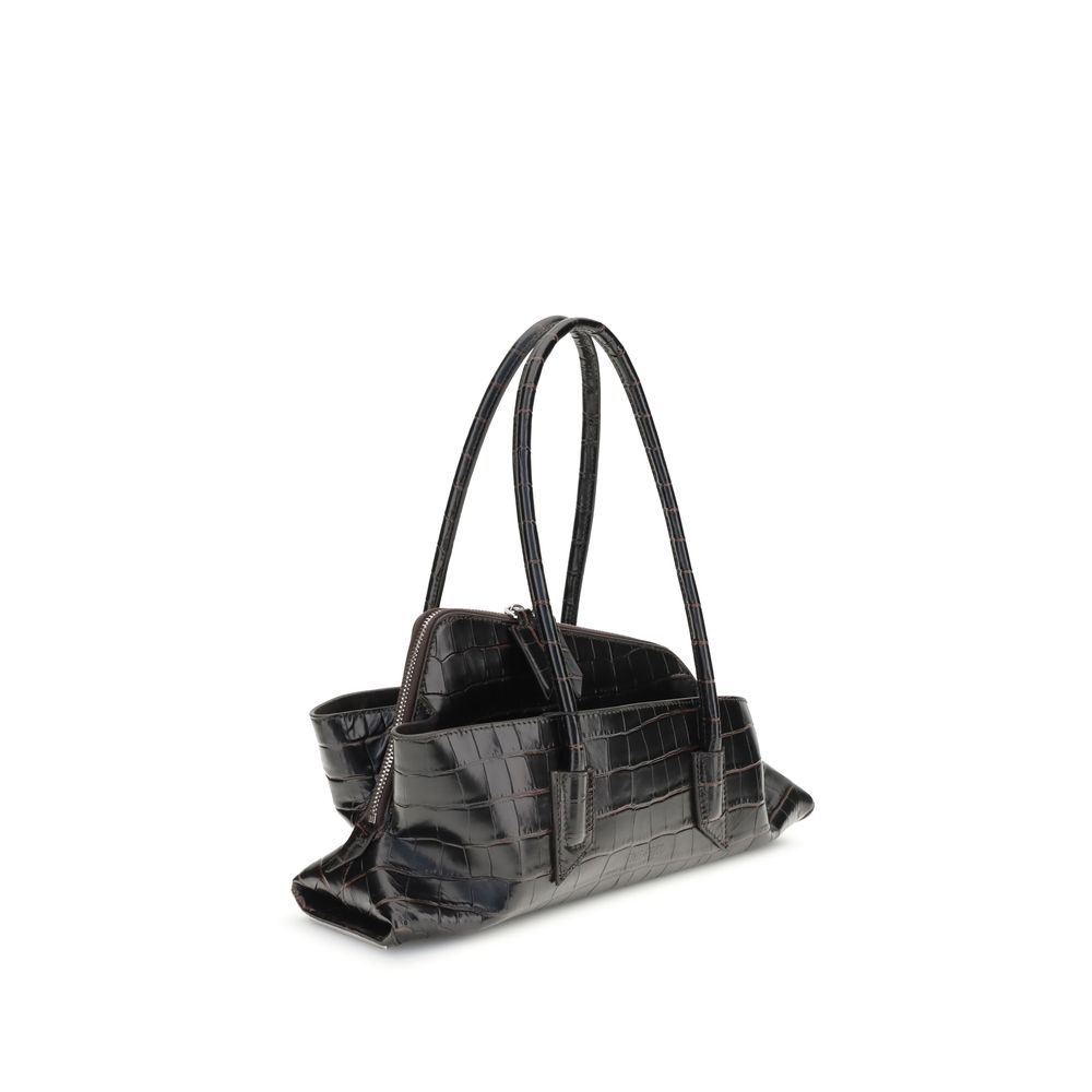The Attico – Small La Passeggiata Croc-Print Shoulder Bag