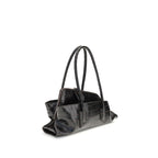 The Attico – Small La Passeggiata Croc-Print Shoulder Bag