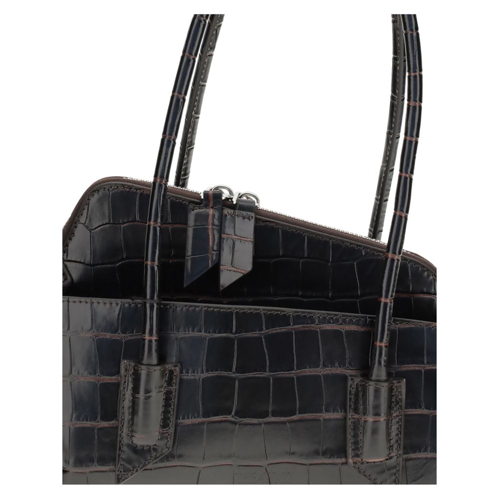 The Attico – Small La Passeggiata Croc-Print Shoulder Bag
