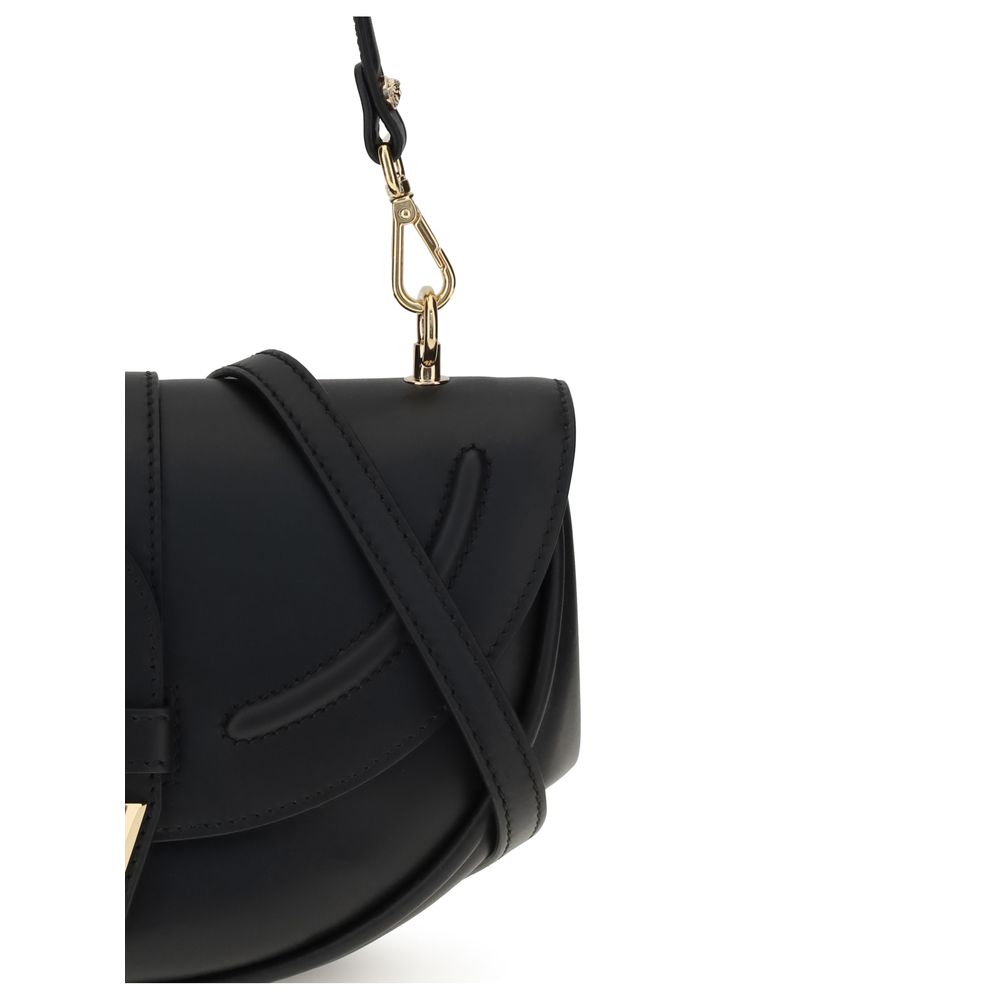 Versace – Virtus Medium Calf Leather Shoulder Bag