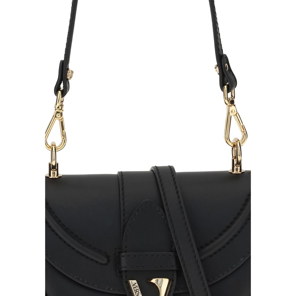 Versace – Virtus Small Calf Leather Shoulder Bag